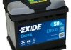 Акумуляторна батарея 50Ah/450A (207x175x190/+R/B13) Excell EXIDE EB500 (фото 5)