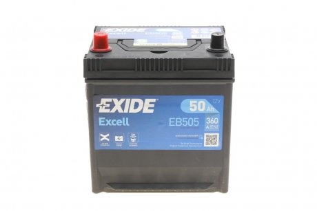 Акумуляторна батарея 50Ah/360A (200x173x200/+L/B0) Excell EXIDE EB505 (фото 1)