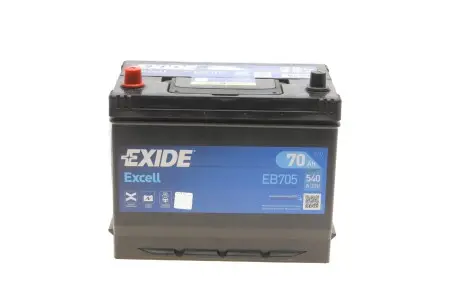 АКБ 6СТ-70 L+ (пт540) (необслуж) Asia EXCELL EXIDE EB705