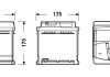 Акумуляторна батарея 71Ah/670A (278x175x175/+R/B13) Excell EXIDE EB712 (фото 4)