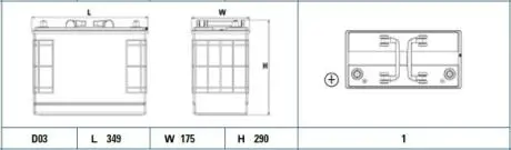 Автозапчасть EXIDE EF1251