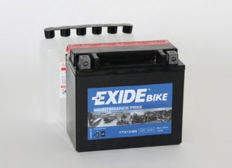 Акумулятор EXIDE YTX12BS (фото 1)