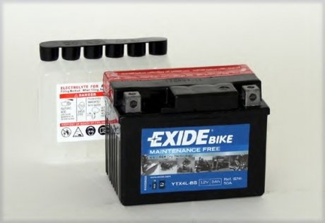 Акумулятор EXIDE YTX4LBS (фото 1)