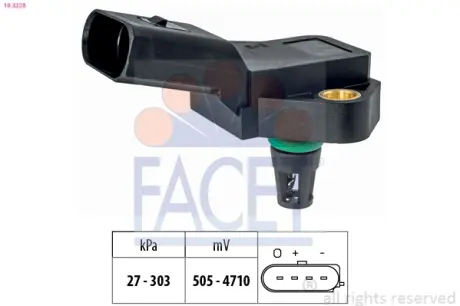 Датчик тиску повітря FACET 10.3228