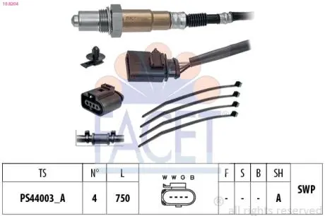 Лямбда-зонд VW Caddy III/T5 03-15 FACET 108204