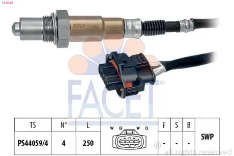 Датчик кисню (лямбда-зонд) Astra 06-10 1.6/1.8 FACET 10.8249