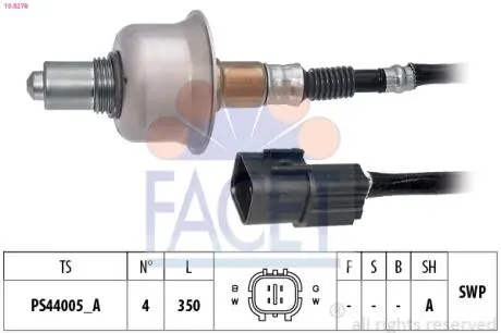 Датчик кислорода (лямбда-зонд) Hyundai Accent/i10/ix20 / Kia Ceed/Rio 1.2/1.4/1.6i 13-> FACET 10.8276