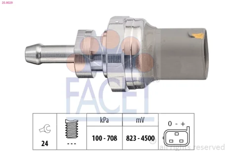 Датчик тиску FACET 25.0029
