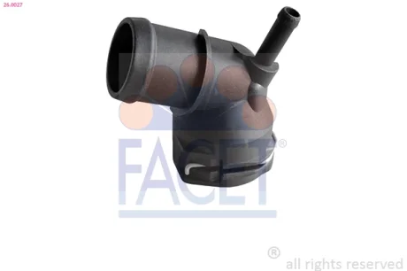 Фланец системы охлаждения Skoda Karog (18-), Octavia (04-18) / VW Golf (06-13), FACET 260027