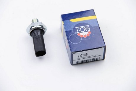 Датчик давления масла (1,2-1,6bar/ 1 конт./черный) VW T4/Golf IV/Audi A4/A6 1.6-5.0 95-10 FACET 7.0135 (фото 1)