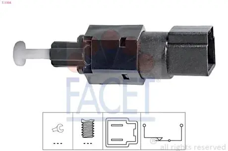 Выключатель фонаря сигнала тормоза FACET 71104