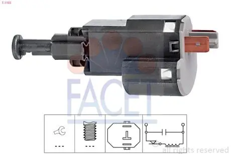 Датчик стоп-сигнала Opel Astra/Vectra (95-) FACET 7.1155