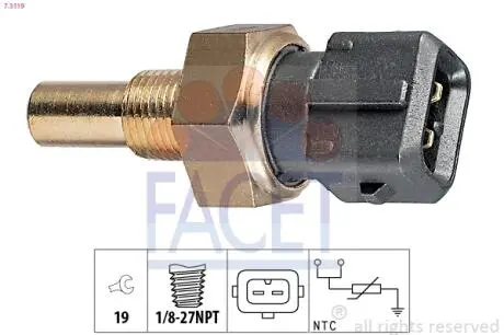 Датчик температуры охлаждающей жидкости FACET 73119