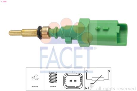 Датчик температури охолоджувальної рідин FACET 7.3385