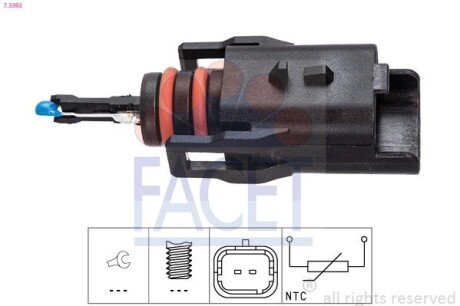 Датчик температури палива FACET 73392