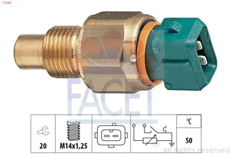 Датчик включения вентилятора Ducato/Jumper 1.9D/Berlingo FACET 7.3542