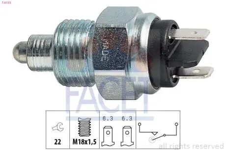 Датчик заднього хода VW LT 28-35/LT 40-55 2.4 D/TD 78-96 FACET 7.6133