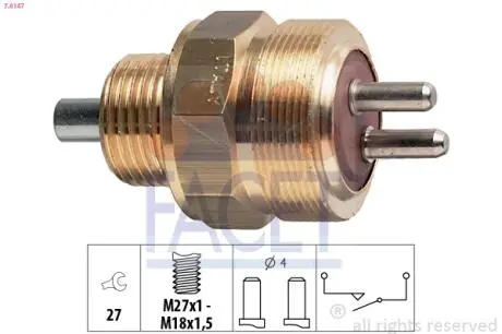 Датчик заднього хода MB Sprinter (903/904) 2.3/2.9 97-06 FACET 7.6147
