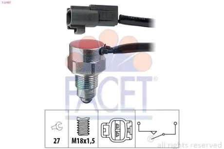 Вимикач фар заднього ходу FACET 76197