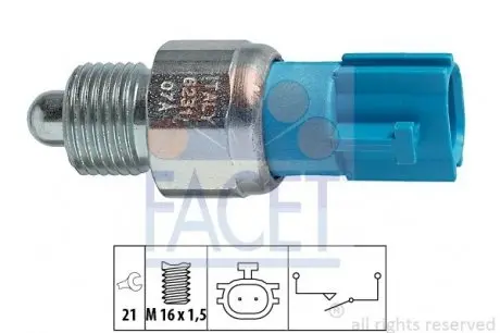 Датчик заднього хода Megane/Scenic/X-Trail 01- FACET 7.6231