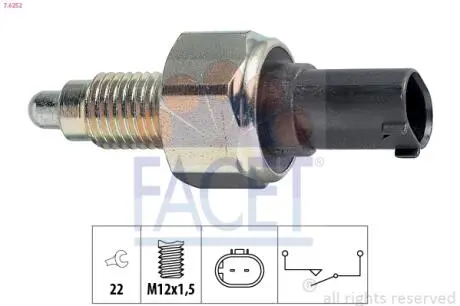 Датчик заднего хода MB A(W168.169) 97-12/ B(W245) 05-11/ Vaneo 02-05 FACET 7.6252