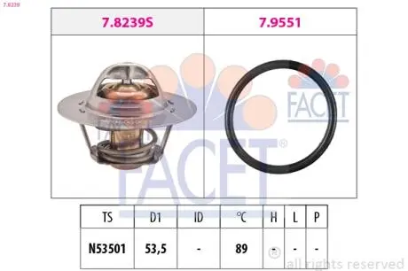 Термостат системи охолодження FACET 7.8239