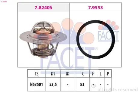 Термостат системи охолодження FACET 7.8240