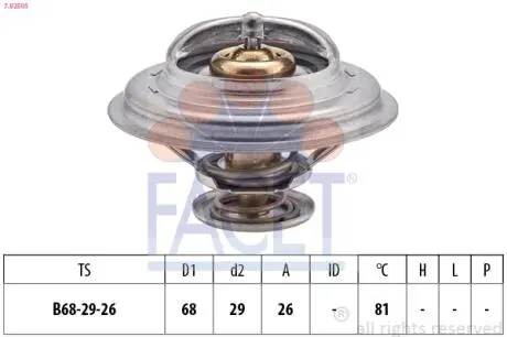Термостат системи охолодження FACET 7.8250S