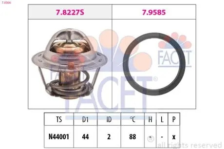Термостат системы охлаждения FACET 78366