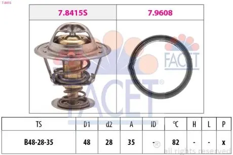 Термостат системы охлаждения FACET 78415