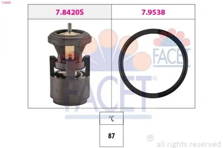Термостат системи охолодження FACET 7.8420