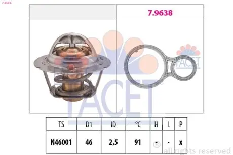 Термостат системи охолодження FACET 78524
