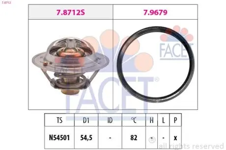 Термостат системы охлаждения FACET 78712