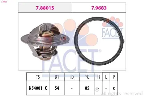 Термостат системы охлаждения FACET 78803