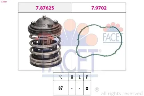Термостат системы охлаждения FACET 78827