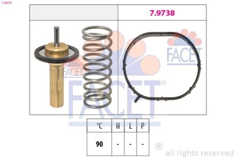 Термостат системи охолодження FACET 78974