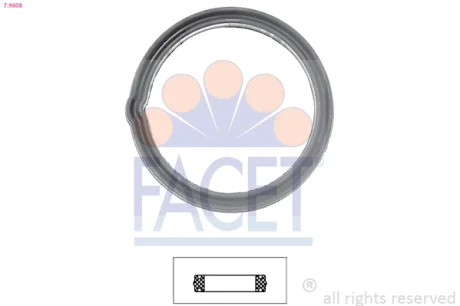 Прокладка термостата Hyundai i10, Getz/KIA Picanto (7.9608) FACET 79608