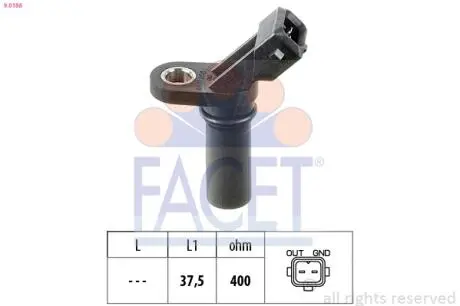 Датчик оборотов коленвала Ford Transit 2.0-2.3 i (94-) FACET 9.0188