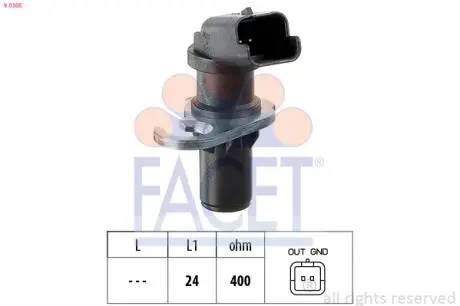 Датчик оборотов коленвала Citroen Berlingo / Peugeot Partner 1.6 i (00-) FACET 9.0305