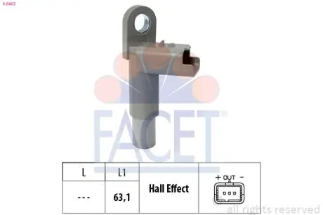Датчик положения распределительного вала FACET 90463