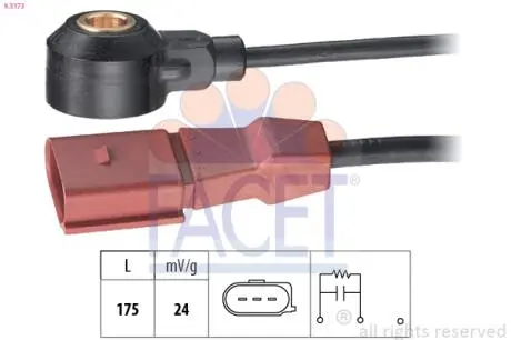 Датчик детонации VW Passat 2.0 fsi (05-10) FACET 9.3173