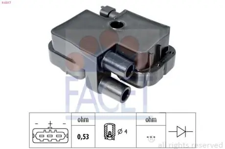 Катушка зажигания MB Vito(639) 03- FACET 9.6317