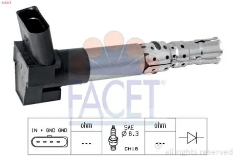 Катушка воспаления FACET 96337