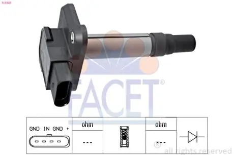 Катушка зажигания FACET 9.6345
