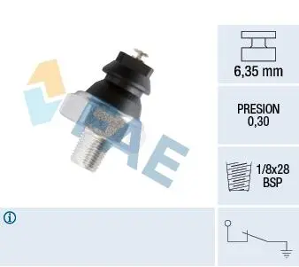 Датчик давления смазки FAE 12240
