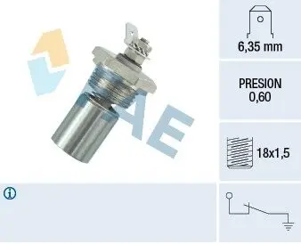 Датчик давления смазки FAE 12340