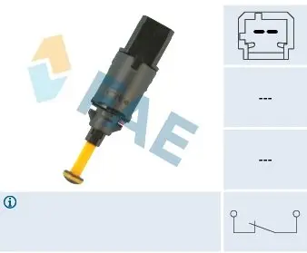 Датчик педали тормоза Citroen Berlingo/Peugeot Partner 1.1-2.0 HDI 96- (2 конт.) (черный) FAE 24897