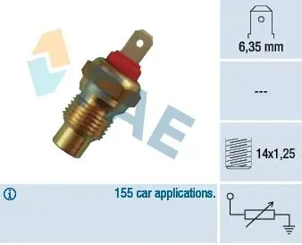 Датчик температуры жидкости охлаждения FAE 31370