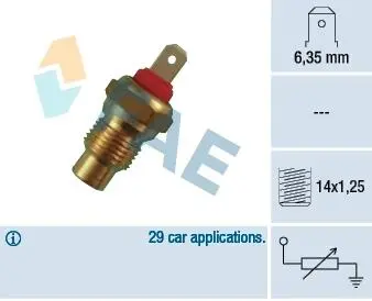 Датчик температуры жидкости охлаждения FAE 31590