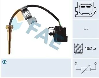 Датчик температуры охлаждающей жидкости Citroen Jumper/Ford Transit/Fiat Ducato 2.2D 06- (M10x1.5) FAE 32427